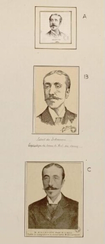 Portraits de Lucien Millevoye, député de la Somme puis de la Seine.